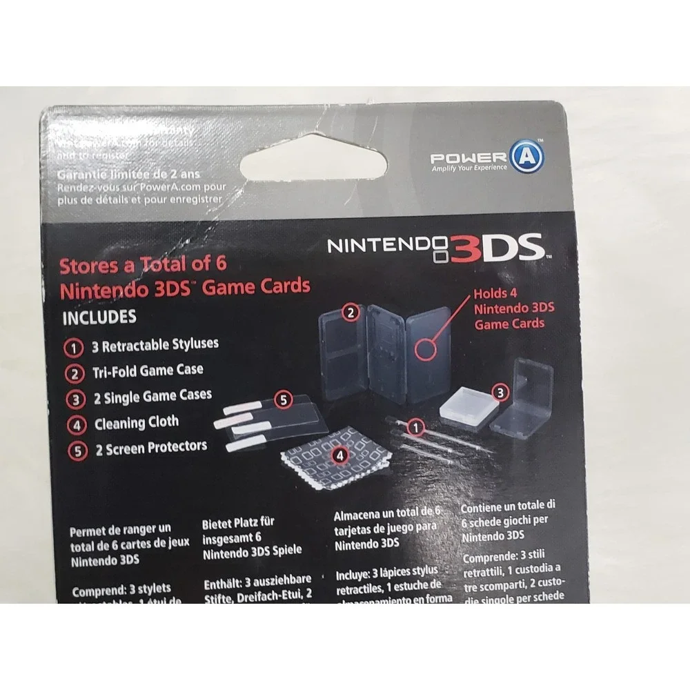 Nintendo 3DS Power a Stylus Kit 3 Original Stylus, Clean and Protect